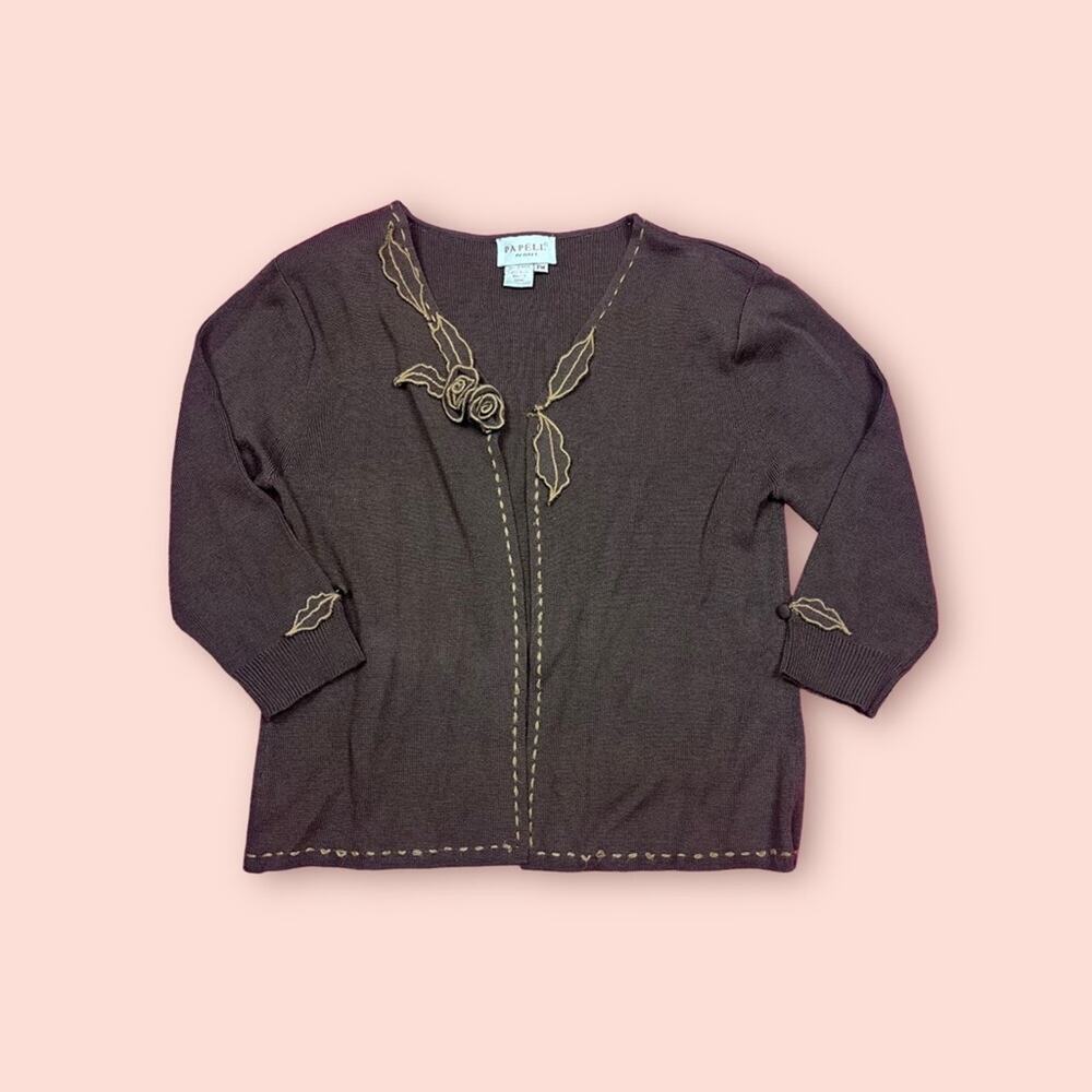Vintage  petites wool blend cardigan